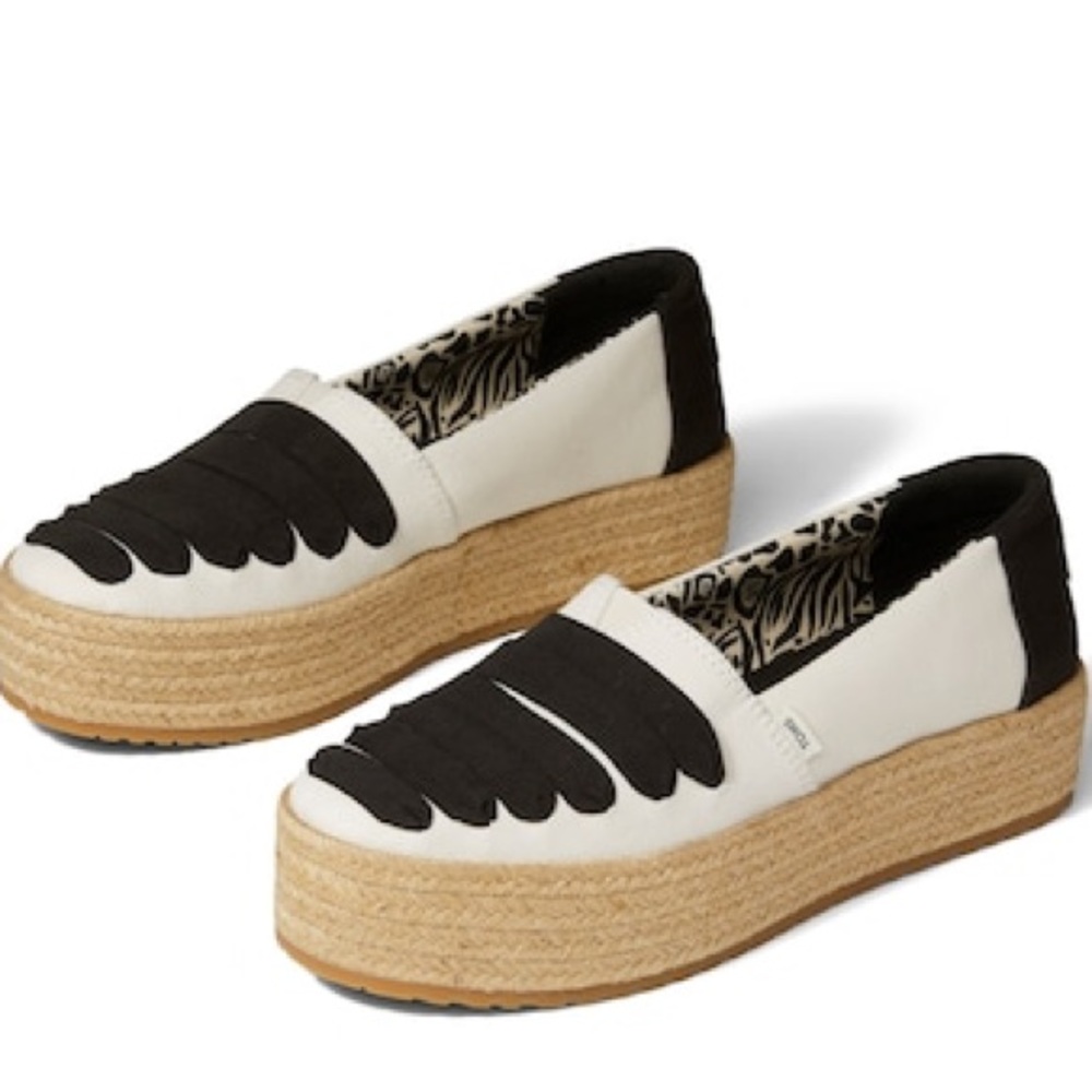 TOMS VALENCIA ESPADRILLE SLIP-ON 8.5